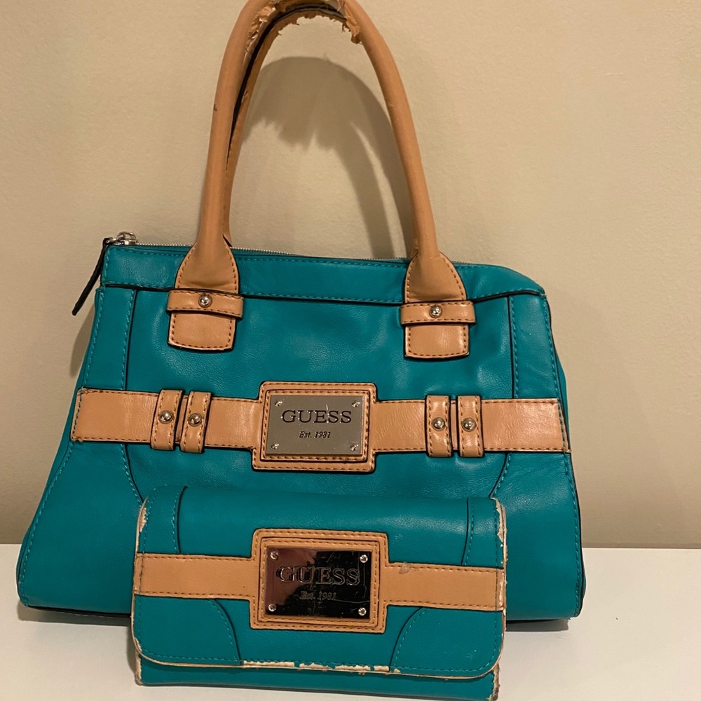 Used Guess purse with matching wallet